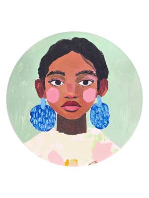 Billie Girl Ceramic Coaster