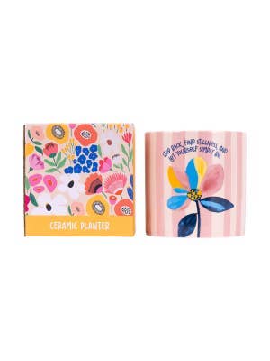 Billie Girl Ceramic Planter