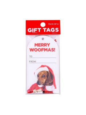 Christmas Woofmas Set Of 6 Gift Tags
