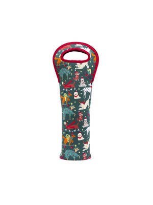 Christmas Dogs Wine Cooler