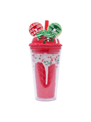 Christmas Donut Red Sorbet Sipper