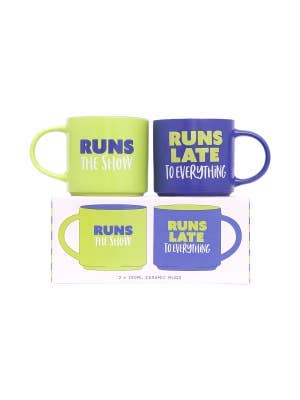 Cheeky Runs The Show Mug Set