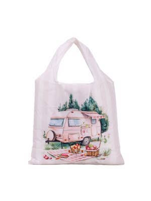 Caravan Pink Foldable Shopping Bag