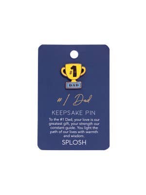 Father's Day #1 Dad Keepsake Pin