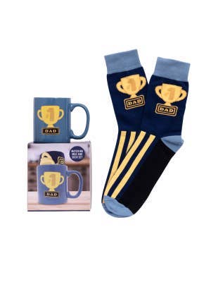 Father's Day #1 Dad Mug & Sock Set