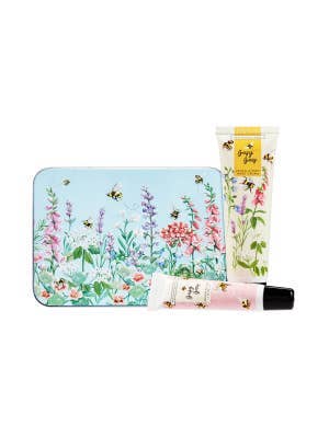 Heathcote & Ivory Busy Bees Hand Cream & Lip Balm in Tin