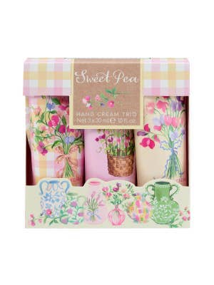 Heathcote & Ivory Sweet Pea Hand Cream Trio