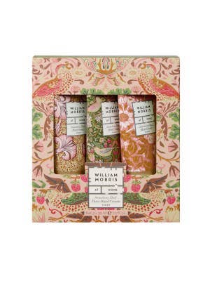 William Morris at Home The Voyager Strawberry Thief Hand Cream Trio