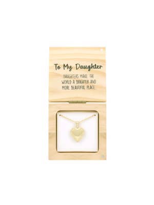 Heart & Soul To My Daughter Locket Necklace