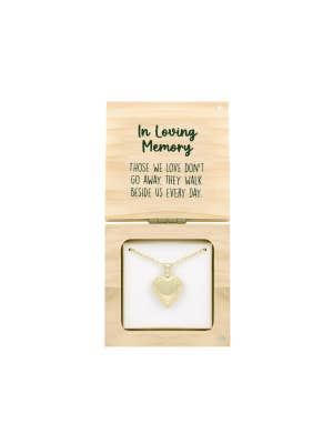 Heart & Soul In Loving Memory Locket Necklace