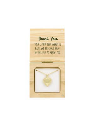 Heart & Soul Thank You Locket Necklace