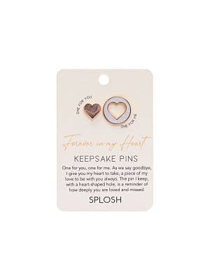Forever Connected Heart Keepsake Pin