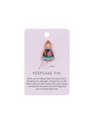 Lucky Little Ladies Mum Keepsake Pin