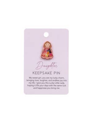 Lucky Little Ladies Daughter Keepsake Pin