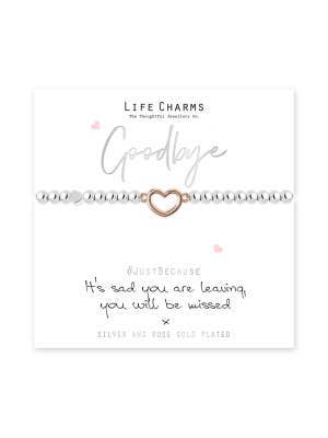 Life Charms Just Because Goodbye Bracelet