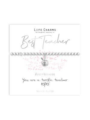 Life Charms Just Because Best Teacher Bracelet