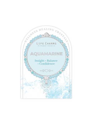 Life Charms Healing Stones Aquamarine Bracelet
