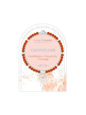 Life Charms Healing Stones Carnelian Bracelet