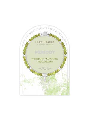 Life Charms Healing Stones Peridot Bracelet
