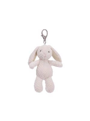 Mary Meyer Nubby Bunny White Bag Charm