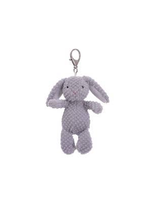Mary Meyer Nubby Bunny Grey Bag Charm