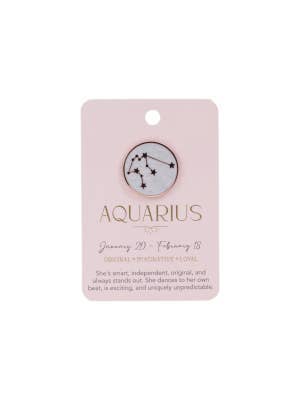 Aquarius Keepsake Pin