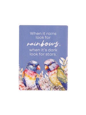 Native Blooms Rainbows Ceramic Magnet