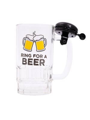 Out Of The Blue Beer Glass With Bell