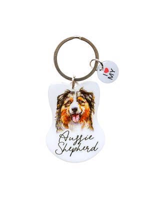 Pet Keyring Aussie Shepherd