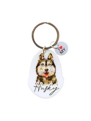 Pet Keyring Husky