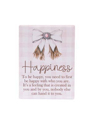 Saddle & Bloom Happiness Ceramic Magnet
