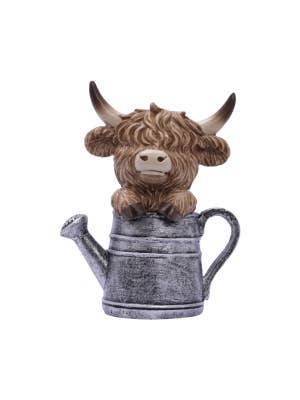 Saddle & Bloom Watering Can Highland Cow