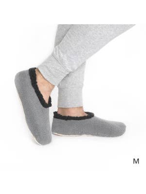 SnuggUps Men's Cord Grey Medium