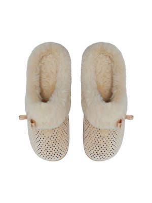 SnuggUps Women's Slide Caramel Metallic