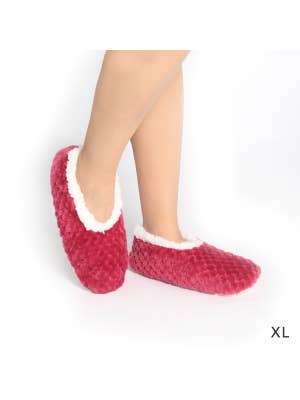 SnuggUps Women's Soft Petal Burgundy XL