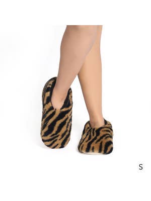 SnuggUps Women's Tiger Print Caramel S