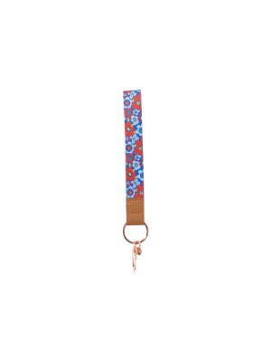 Teacher Floral Wristlet Keychain