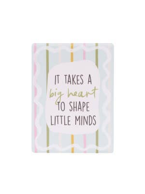 Teacher Big Heart Ceramic Magnet