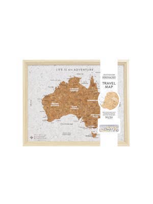 Travel Board Australia Map Desk