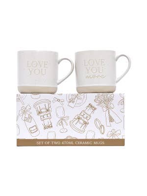 Wedding Love You Mug Set
