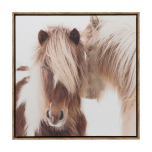 Home Sweet Home Horses Framed Canvas 64x64