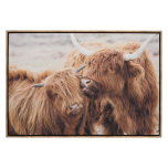 Home Sweet Home Highland Cows Framed Canvas 64x94