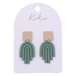 KiKi Sage Arch Earrings