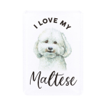 Pet Lovers Maltese Acrylic Magnet