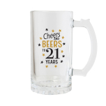 Sip Celebration 21st Beer Glass