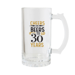 Sip Celebration 30th Beer Glass