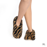 SnuggUps Women's Tiger Print Caramel XL