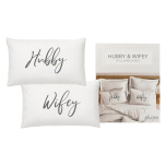 Wedding Hubby Wifey Pillowcase Set