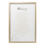 Wedding Marriage 34x52 Framed Print