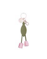 Mother's Day Rosebud Bag Charm Keychain